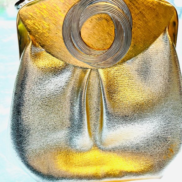 Vintage 1970s Gold Evening Clutch – Ingledew’s - Picture 4 of 10